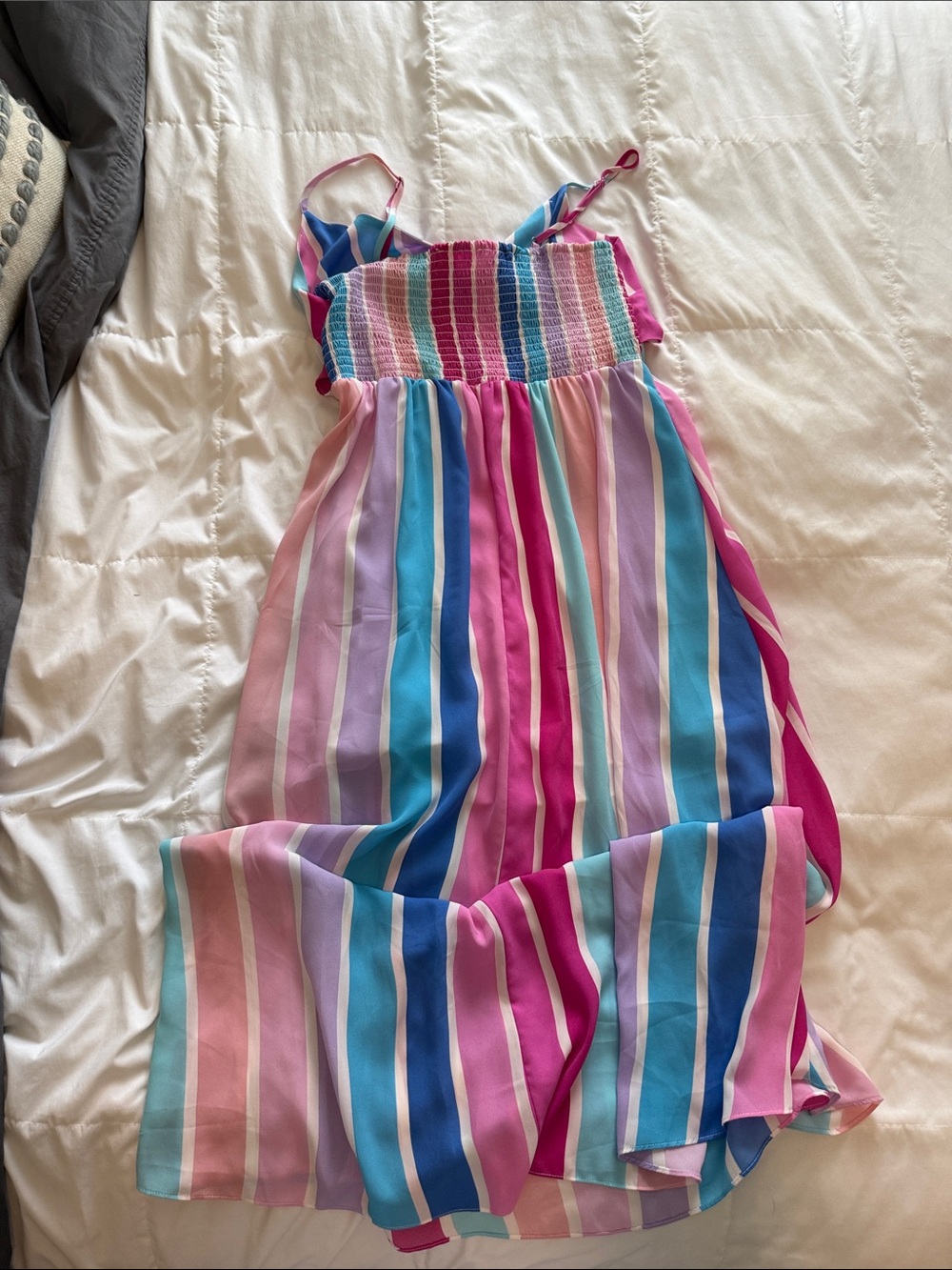 Buddy Love Multicolor Pastel Stripe Maxi Dress - Picture 5 of 5